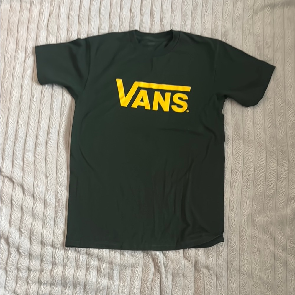 Vans Green and Yellow Short Sleeve Tee